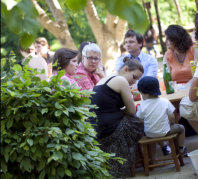 Beim Sommerfest im Kinderhaus